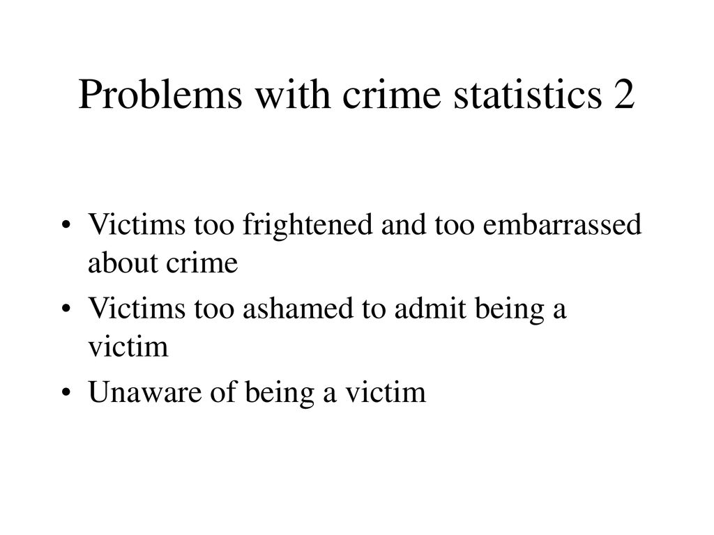 SC 104 Week 5: Crimes of the record:constructing criminal statistics ...