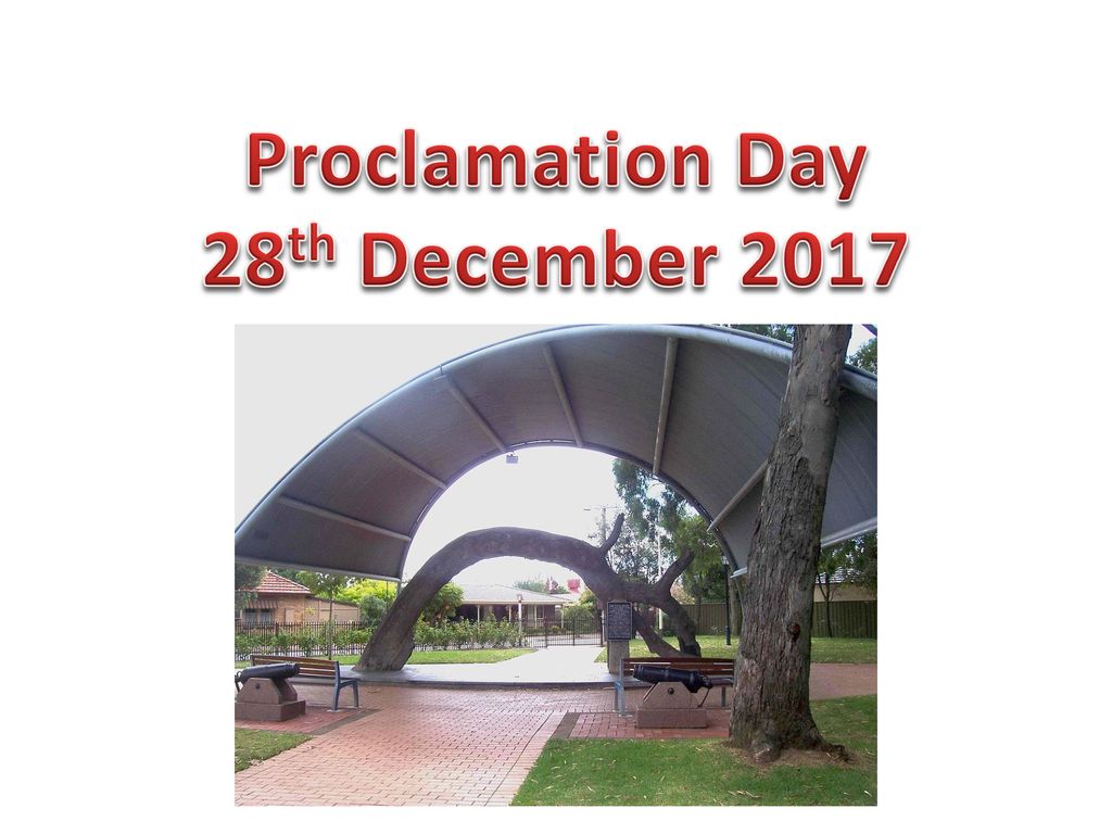Proclamation Day 28th December 2017