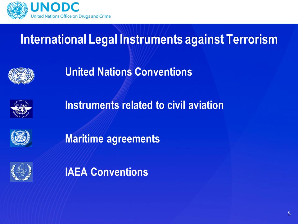 International Legal Instruments against Terrorism