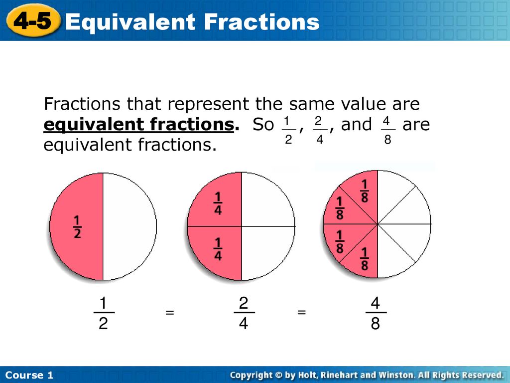 4 5 Equivalent Fractions Warm Up Problem Of The Day Ppt Download