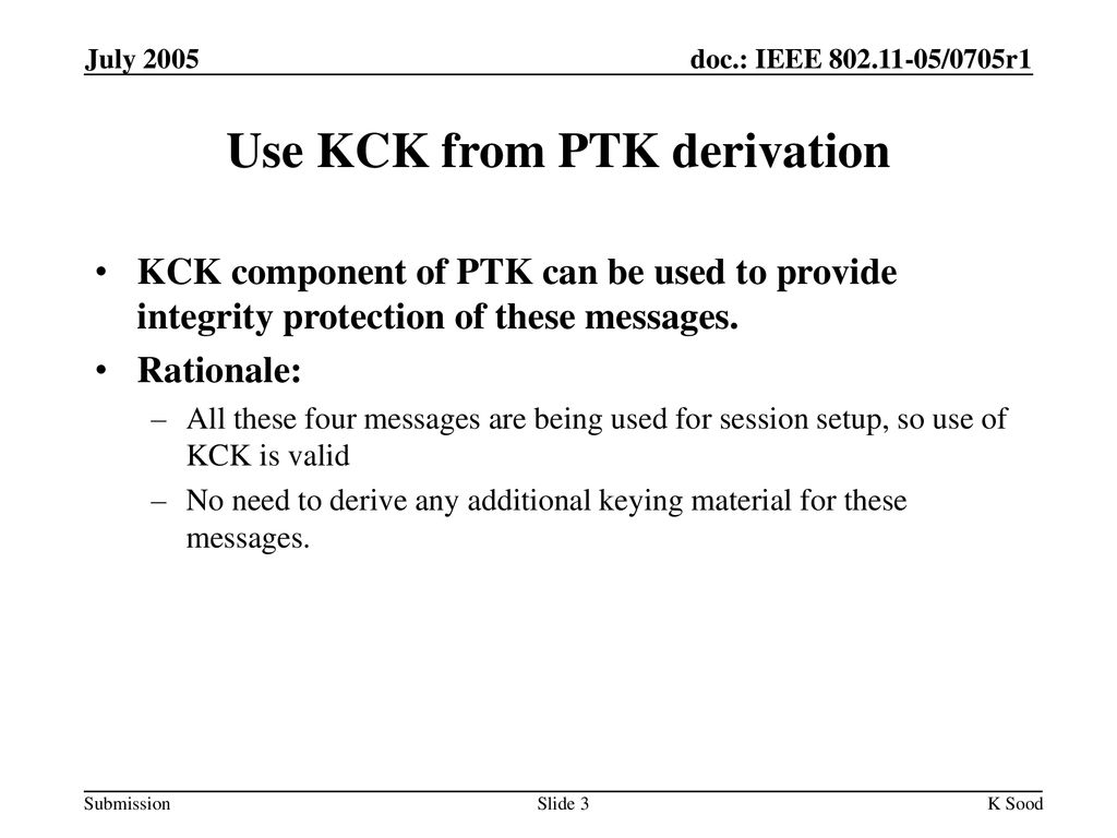 Use KCK from PTK derivation