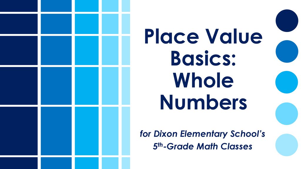 Place Value Basics: Whole Numbers