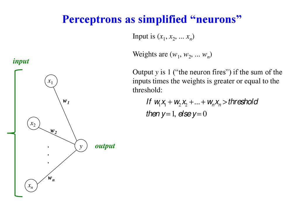 Classification with Perceptrons Reading: - ppt download