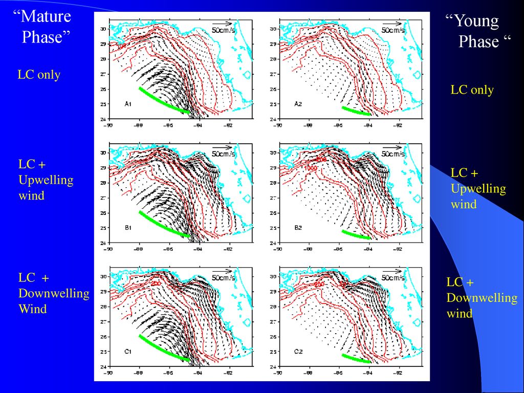 Mature Young Phase Phase LC only LC only LC + Upwelling LC + wind