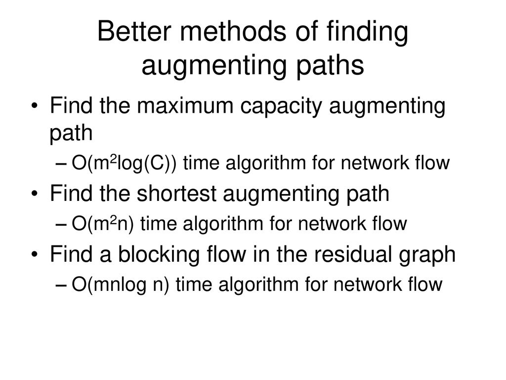 Richard Anderson Lecture 23 Network Flow - ppt download