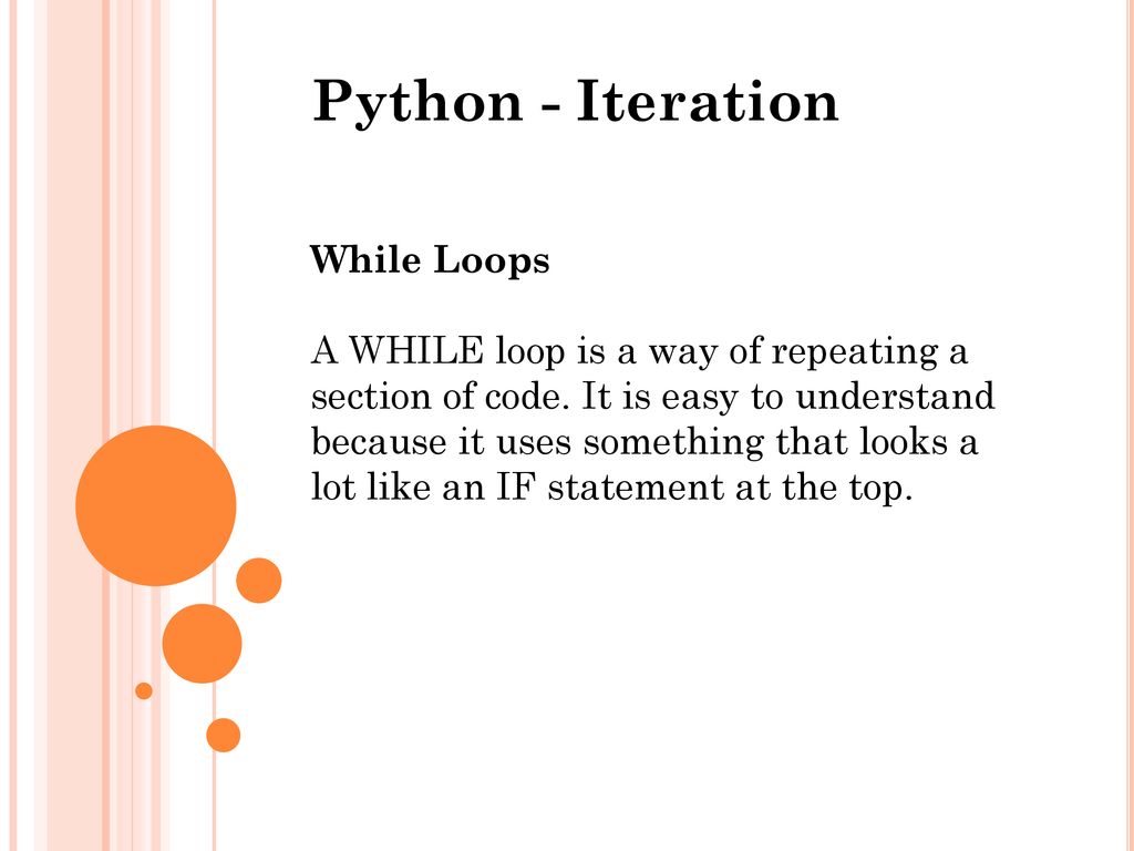 Python - Iteration Iteration - ppt download