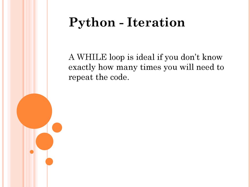 Python - Iteration Iteration - ppt download