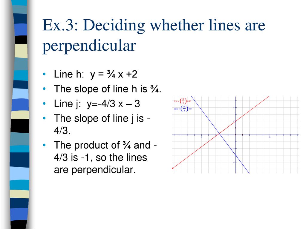 Parallel And Perpendicular Lines In The Coordinate Plane Ppt Download