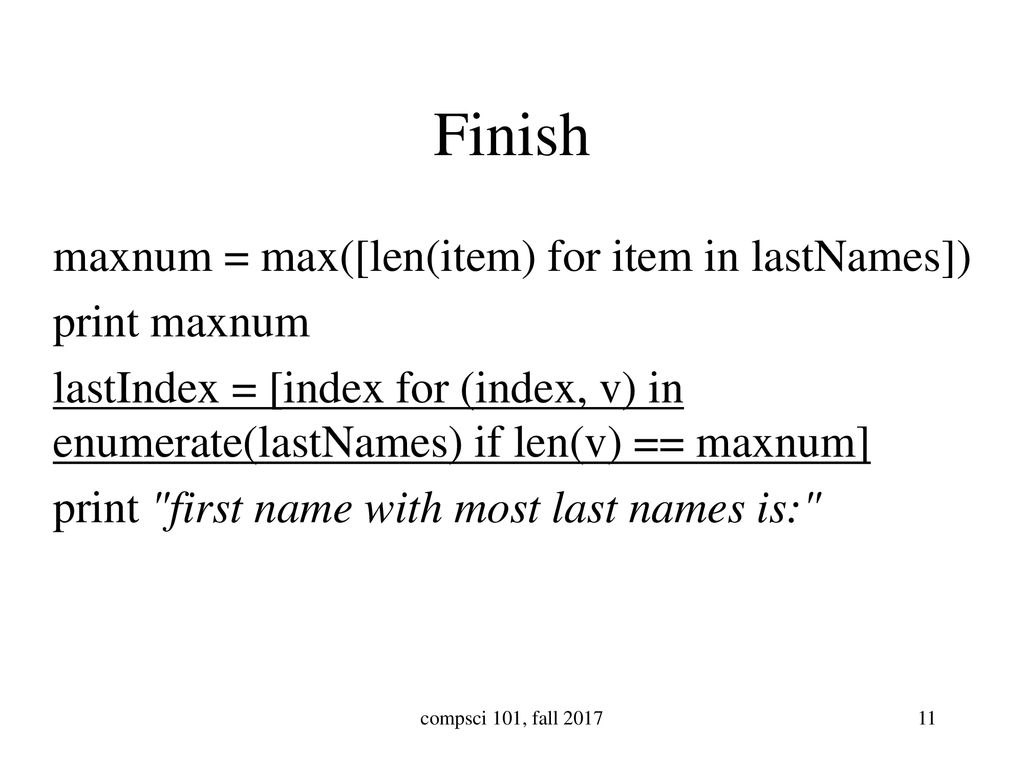 CompSci 101 Introduction to Computer Science - ppt download