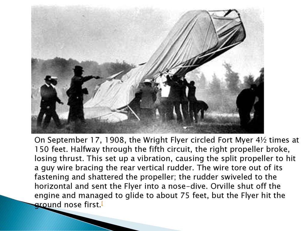 Warm-Up – 8/26 – 10 minutes Utilizing your notes and past knowledge answer the following questions: What was the name of the 1903 Wright Brothers aircraft? - ppt download