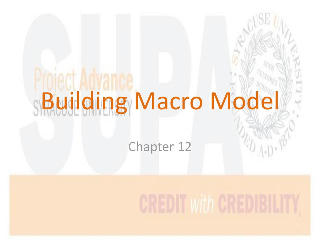 Building Macro Model Chapter ppt download