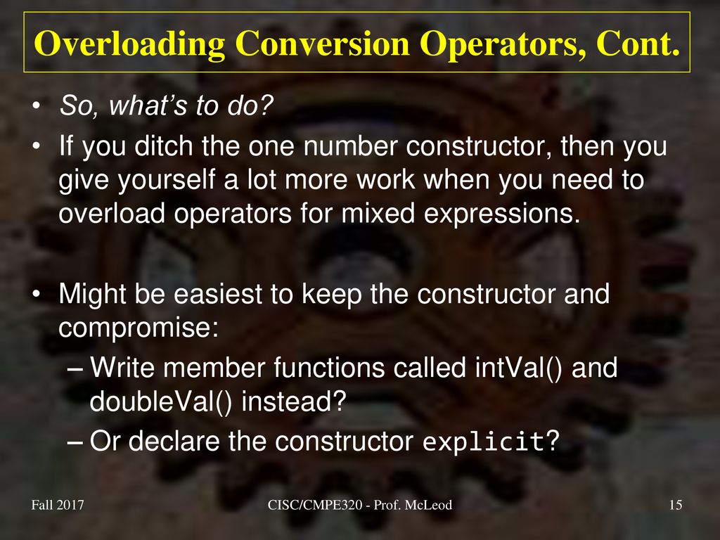 CISC/CMPE320 - Prof. McLeod - ppt download