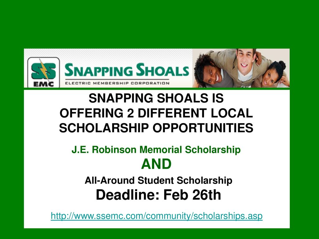 J.E. Robinson Memorial Scholarship All-Around Student Scholarship
