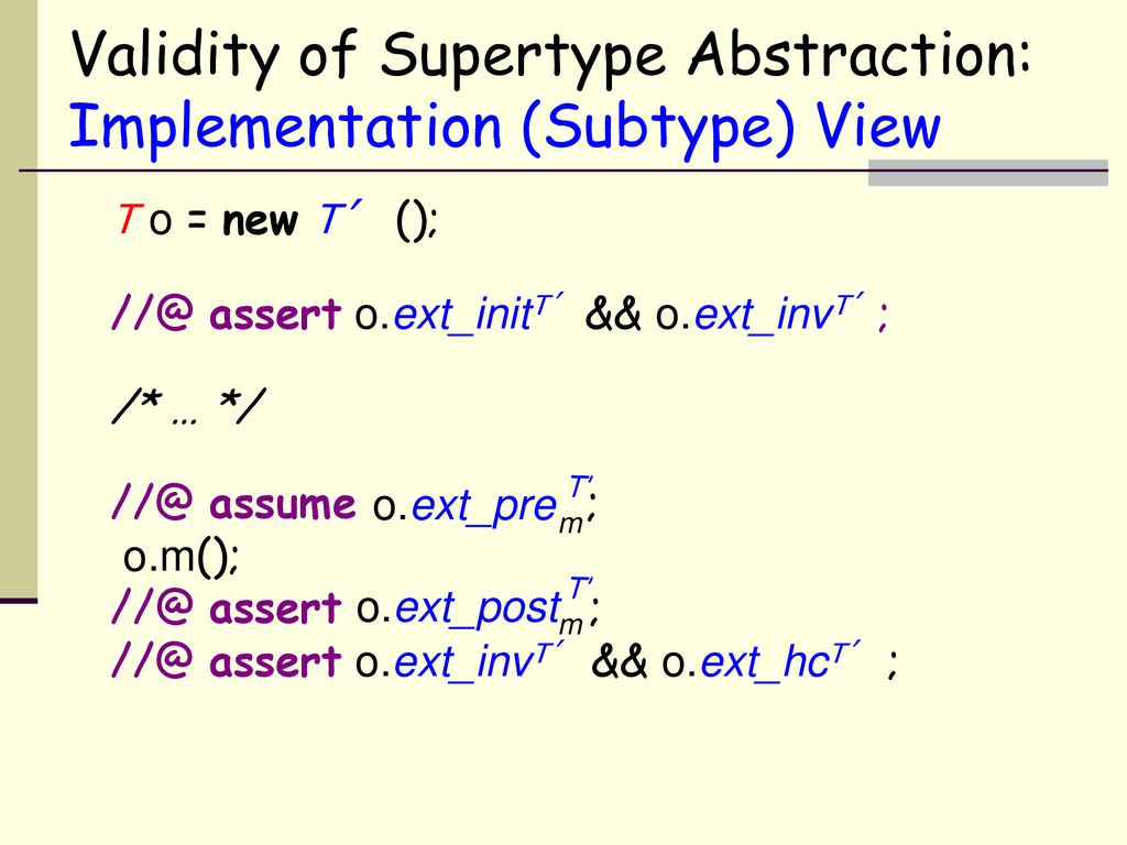 JML: Expressive, Modular Reasoning for Java - ppt download