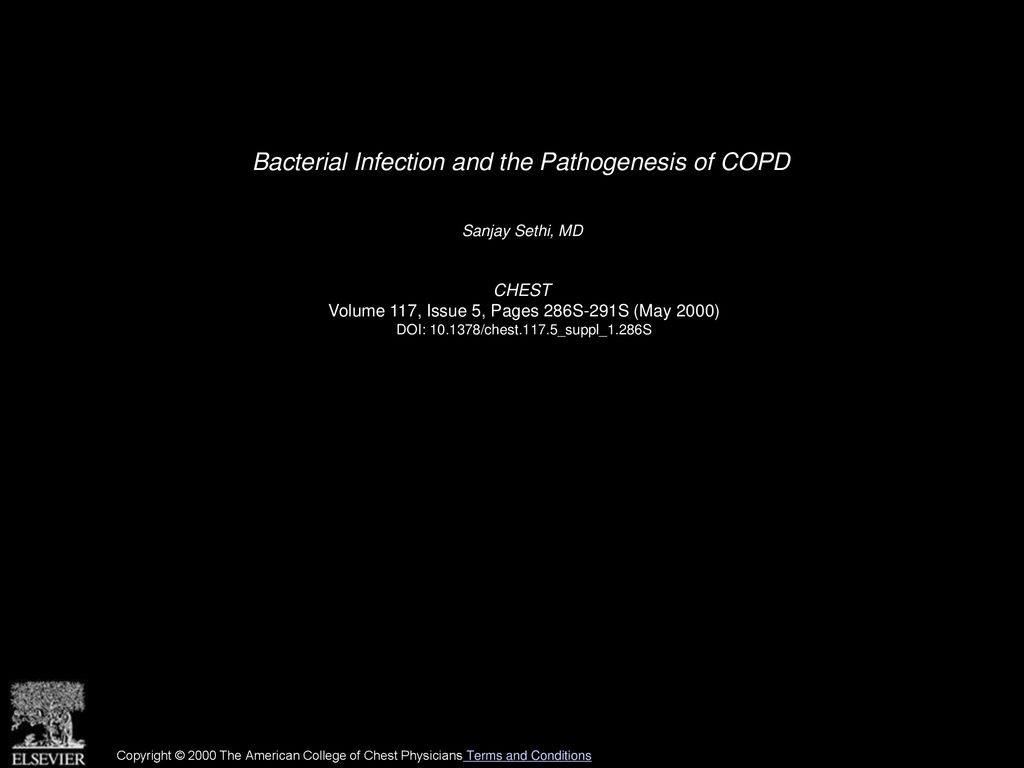 Bacterial Infection and the Pathogenesis of COPD