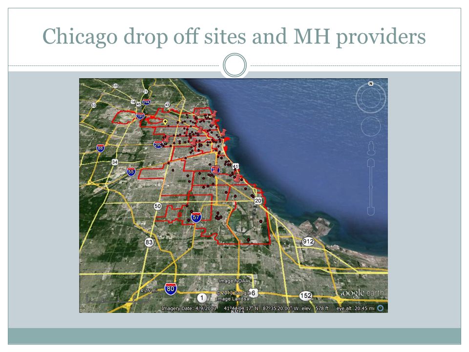 Chicago drop off sites and MH providers