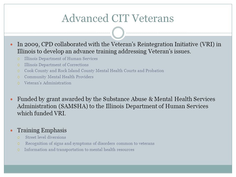 Advanced CIT Veterans