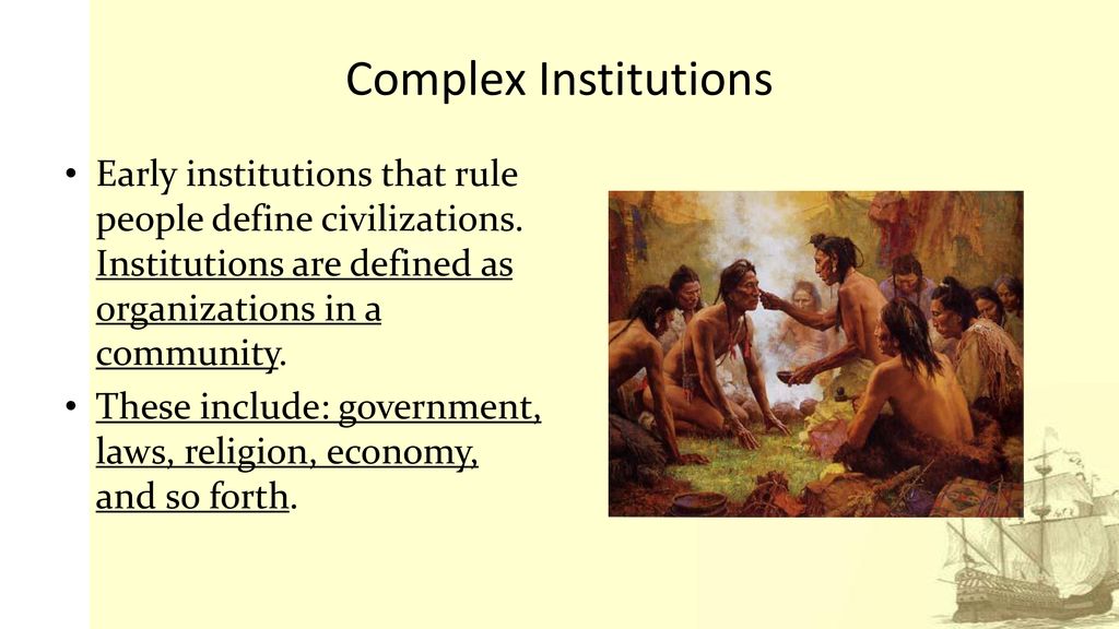 complex institutions definition
