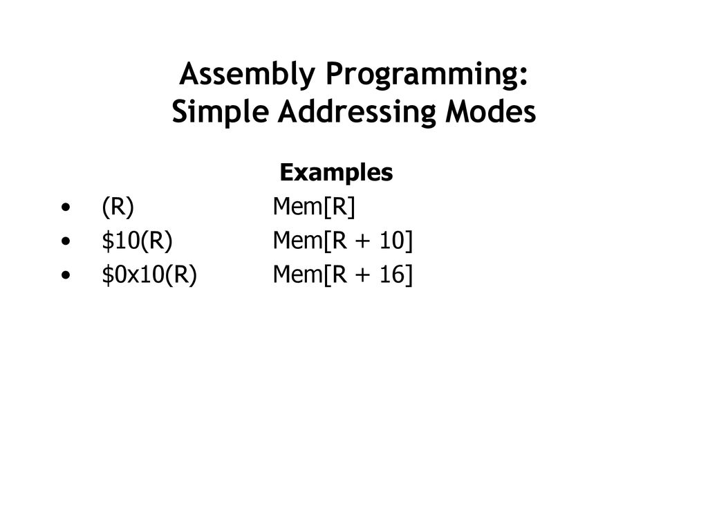 Recitation 2 – 2/4/01 Outline Machine Model - ppt download