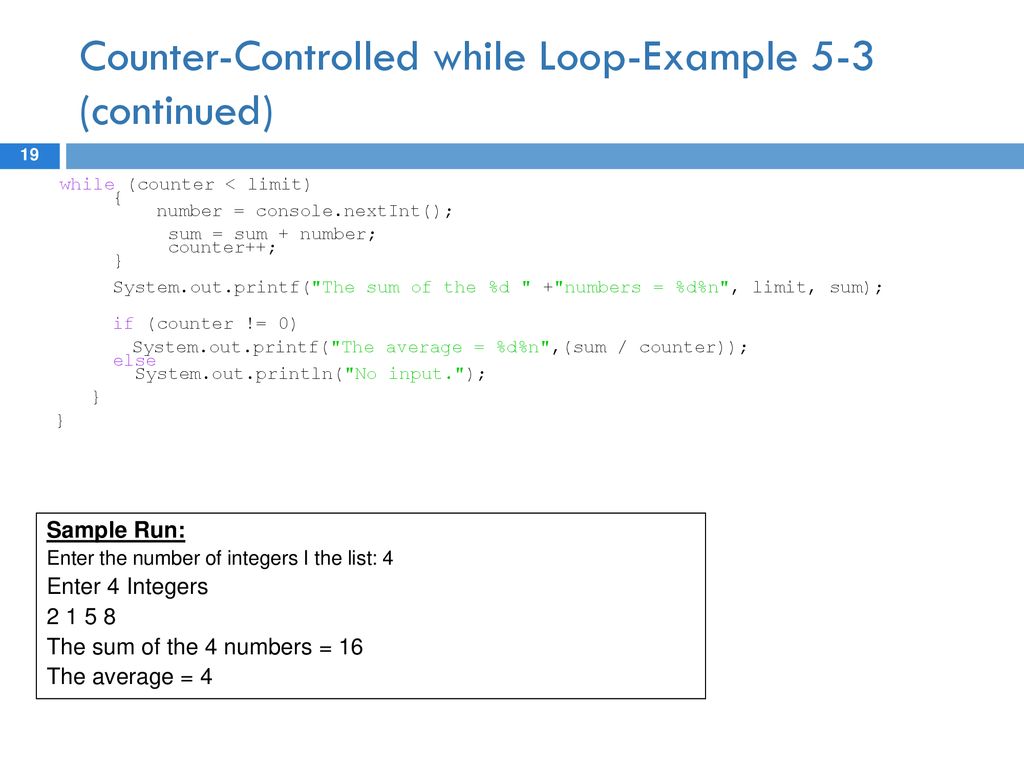 Repetition-Counter control Loop - ppt download