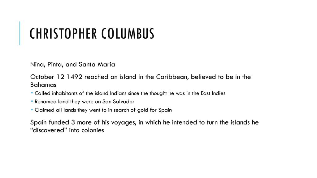 Christopher Columbus Nina, Pinta, and Santa Maria