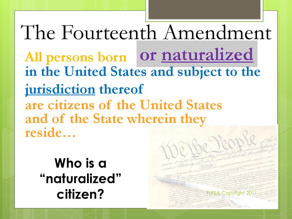 How do we determine who is a citizen of the united states ppt download