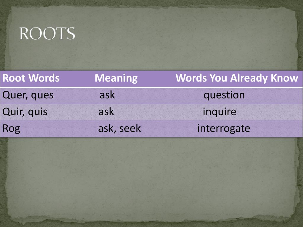 Vocabulary Red Hot Root Words. ppt download