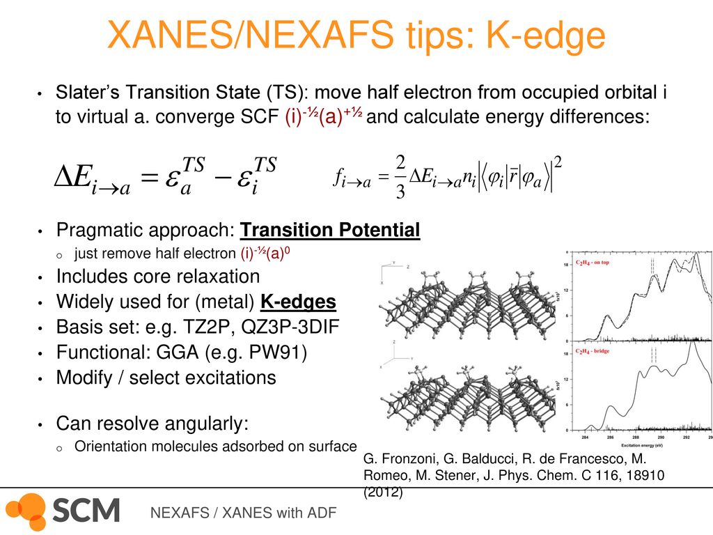 Xanes Nexafs With Adf Expert Mauro Stener Webinar Original Slides Ppt Download