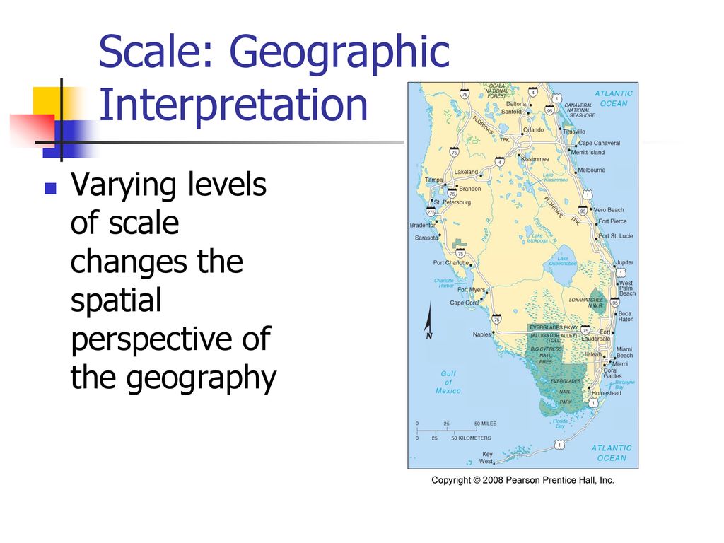OBJECTIVE TWW compare and contrast map scale and geographic scale in 