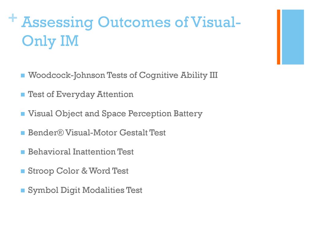 Improving visual attention processing with visual only im ppt download