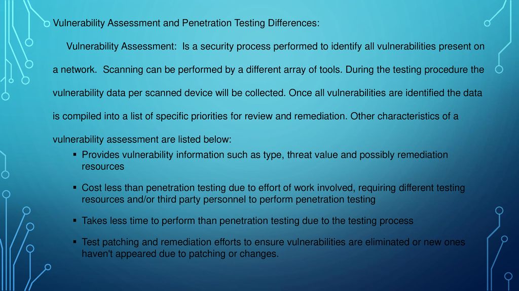 Vulnerability Assessments And Penetration Testing - Ppt Download