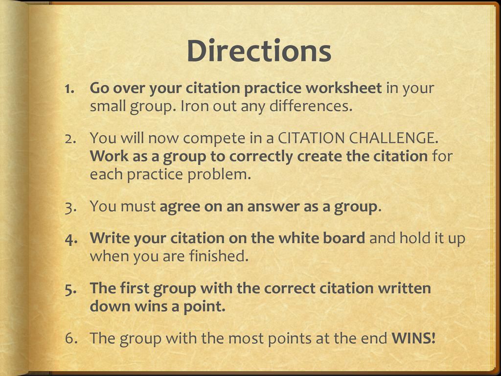 Citation Challenge 9h English Ms Bauer Ppt Download
