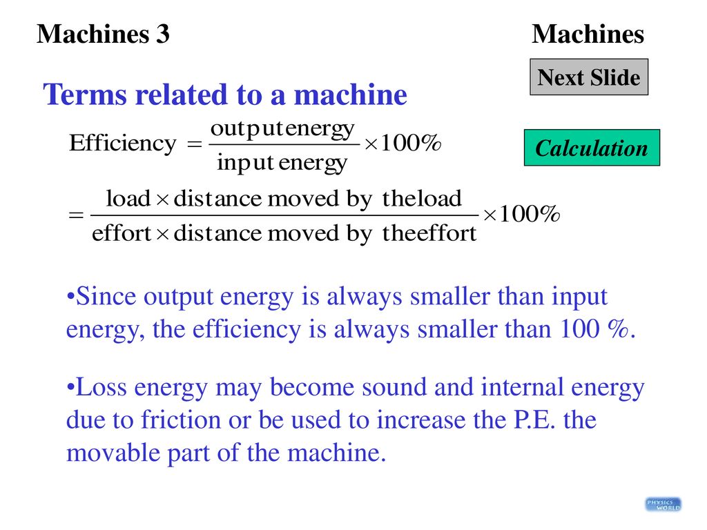 Properties of a machine - ppt download