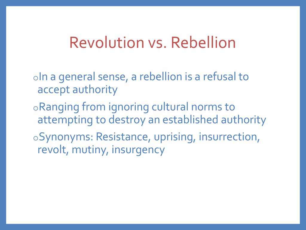 Anatomy of a Revolution - ppt download