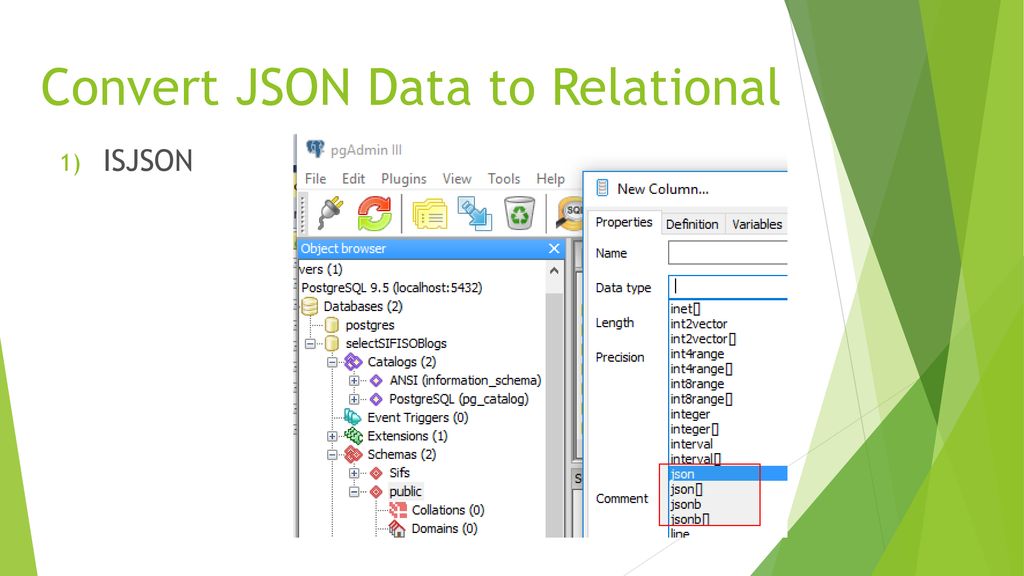 System json c. Дата в json. Json документ. Json шаблон. POSTGRESQL Тип данных json.