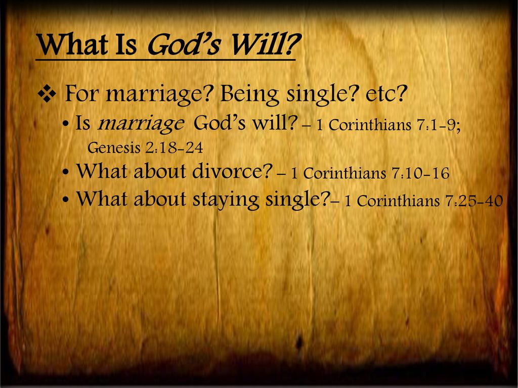 Staying single for god