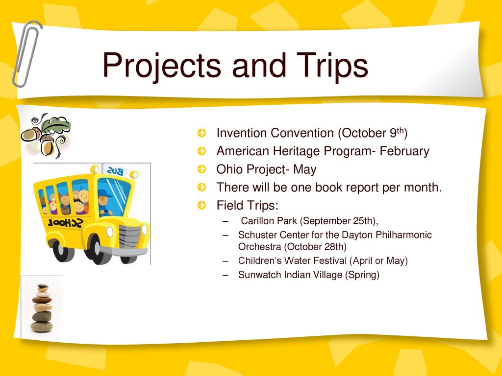 Projects and Trips Invention Convention (October 9th)