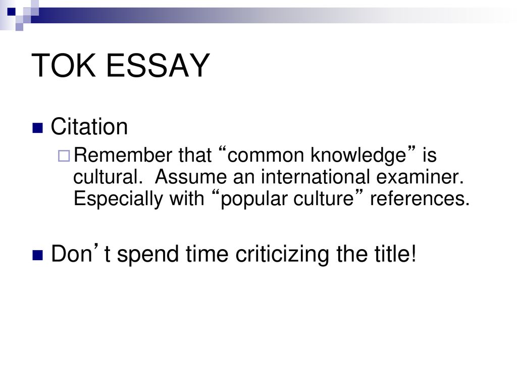 tok essay citation style