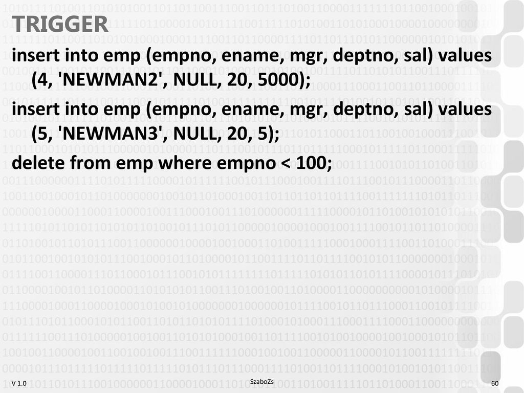 Pl introduction plsql tsql trigger exercise ppt download