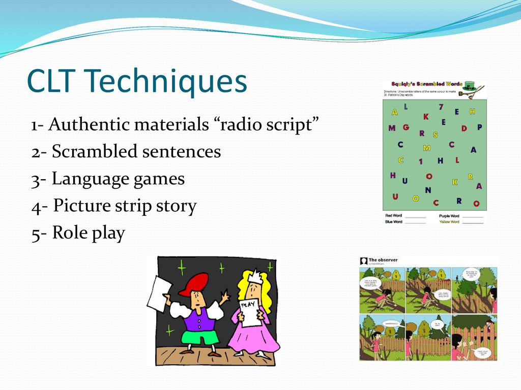 3. Games and Role Plays - Communicative Language Teaching 