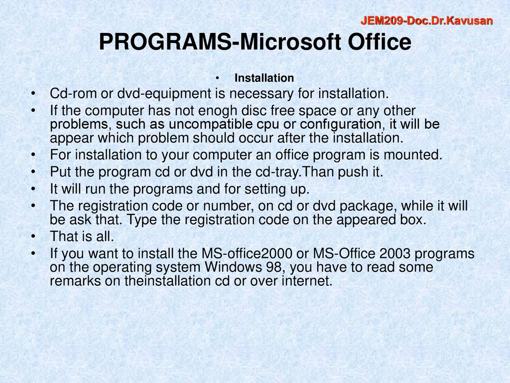 Microsoft Office and Components - ppt download