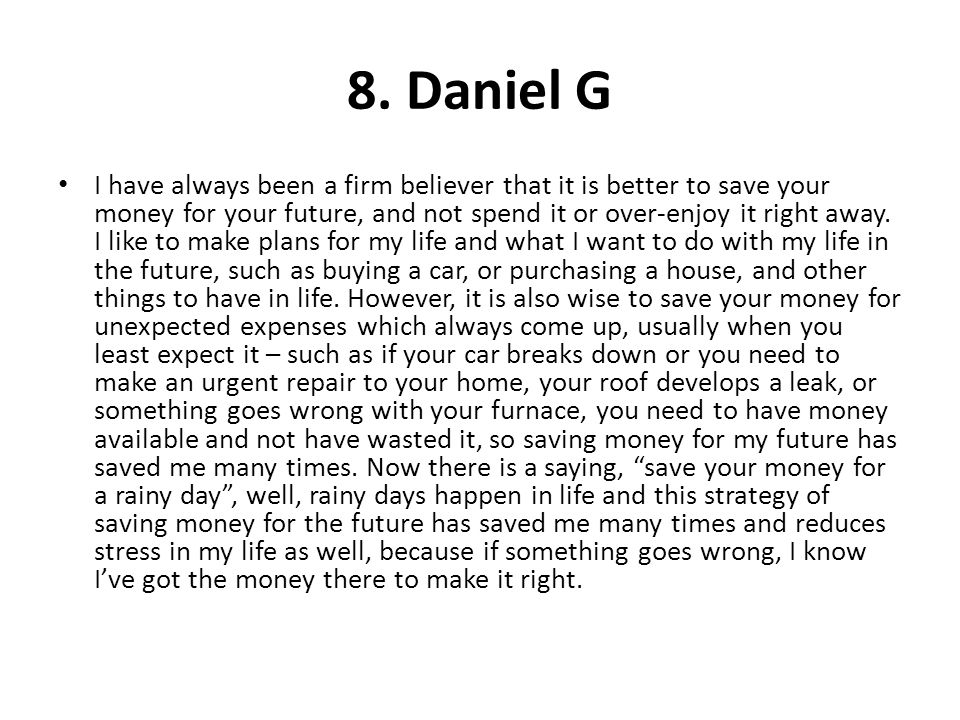 8. Daniel G