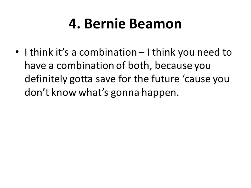 4. Bernie Beamon