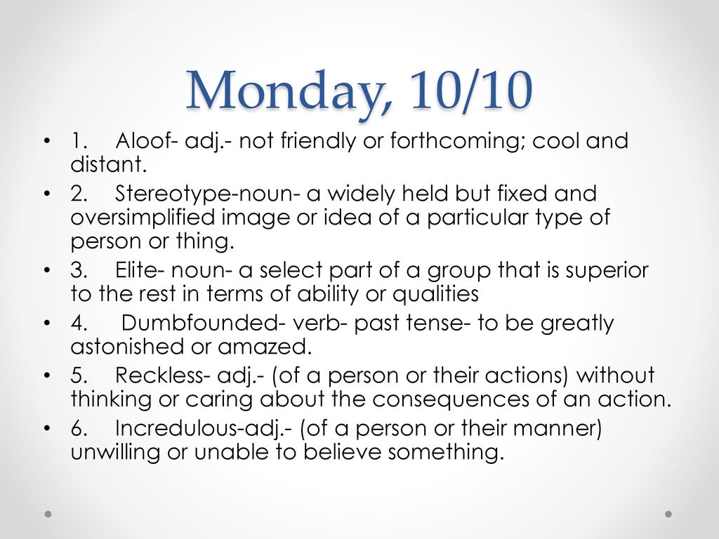 Vocabulary and grammar bellwork week two ppt download