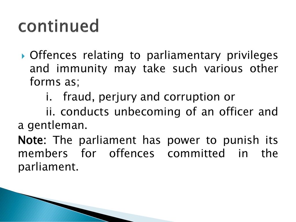 Parliamentary priviledges and immunities in the tanzania parliament