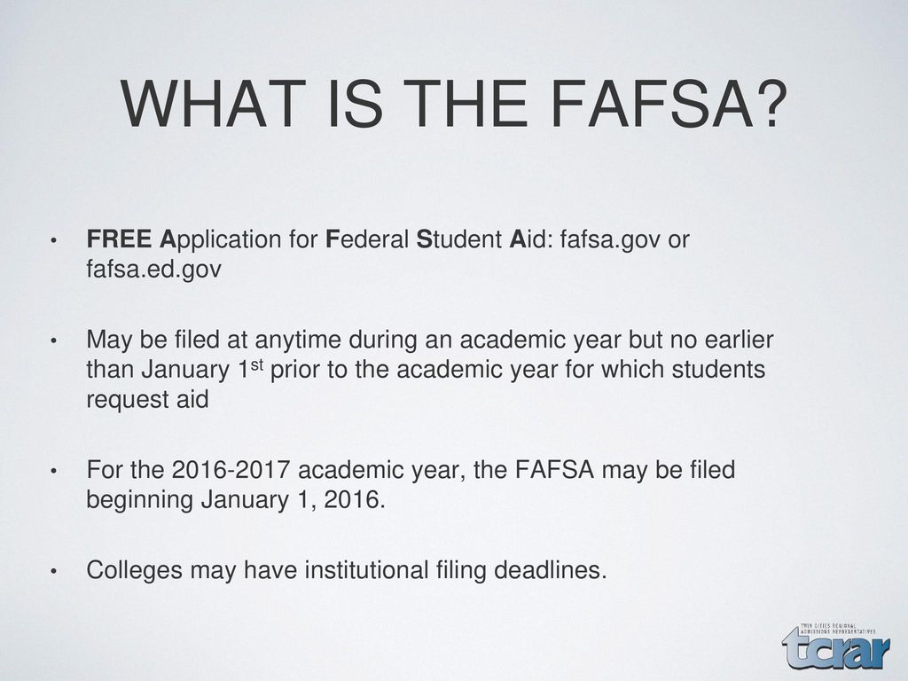 Introduction to financial aid - ppt download