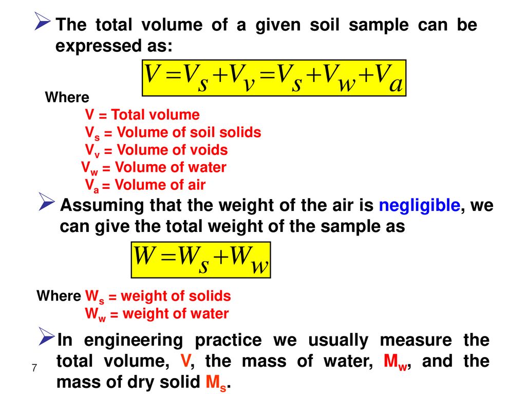5 Weight Volume Relationships Ppt Download