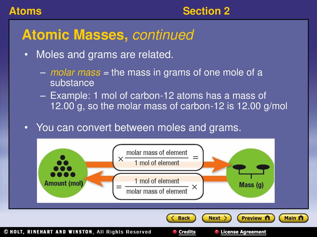 Atomic Masses, continued