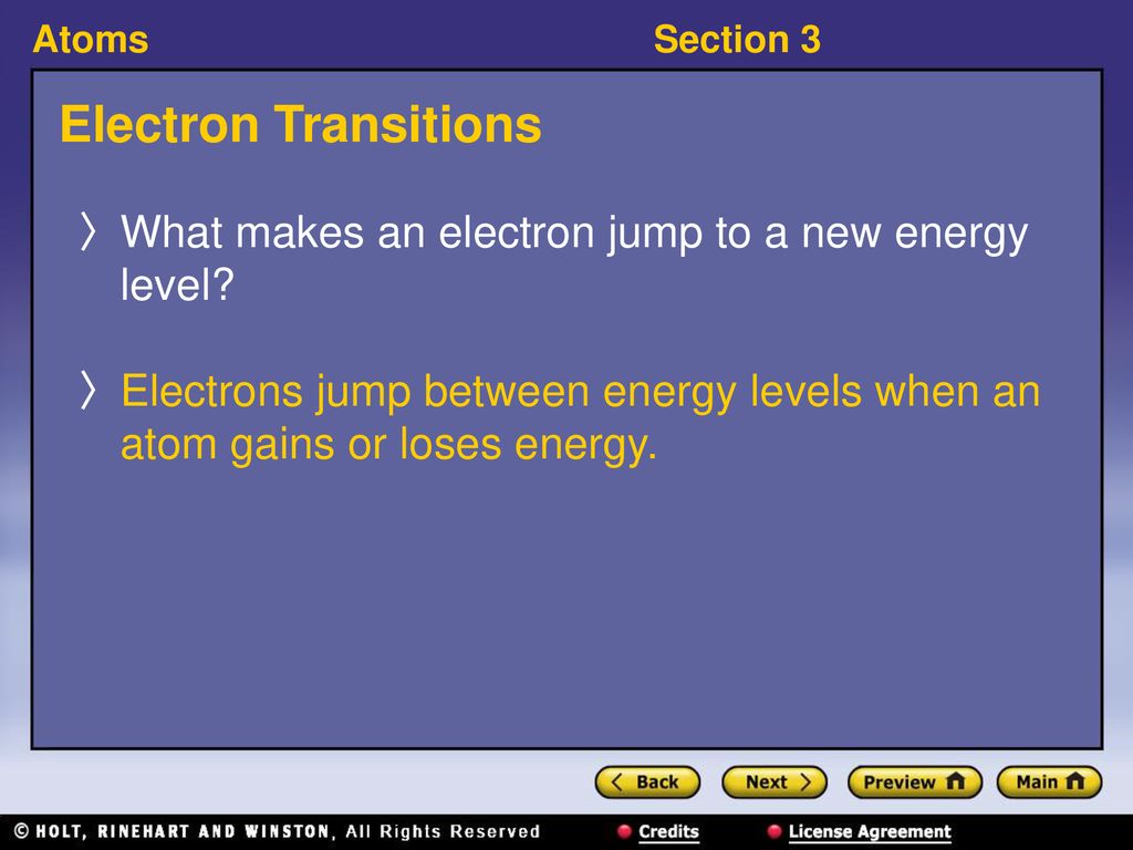 Electron Transitions What makes an electron jump to a new energy level.