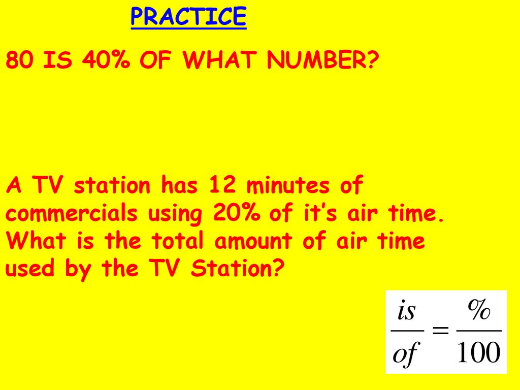 PERCENT OF A NUMBER Ppt Download percent-of-a-number-ppt-download